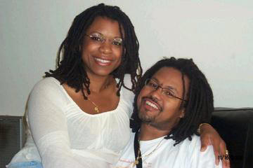 A dreadlocked couple